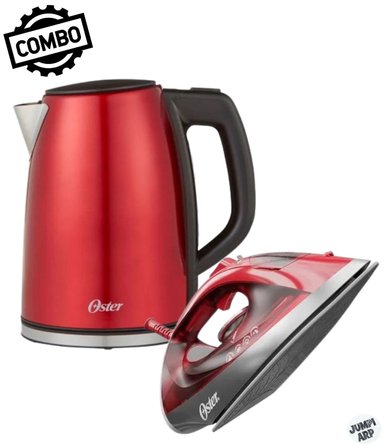 COMBO OSTER HERVIDOR BVSTKT673CR + PLANCHA GCSTBS6051