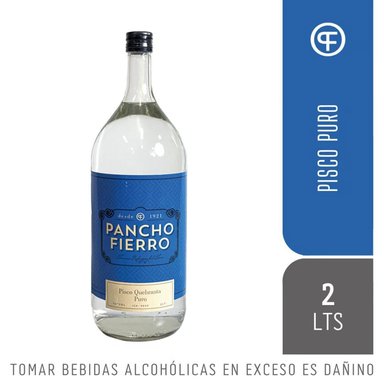 PISCO QUEBRANTA PANCHO FIERRO BOTELLA VIDRIO 2 LT UNIDAD 1