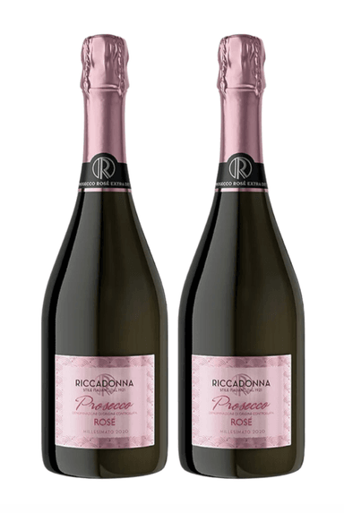 ESPUMANTE ROSE PROSECCO RICCADONNA BOTELLA VIDRIO 750 ML PACK 2