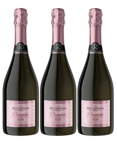 ESPUMANTE ROSE PROSECCO RICCADONNA BOTELLA PLÁSTICA 750 ML PACK 3