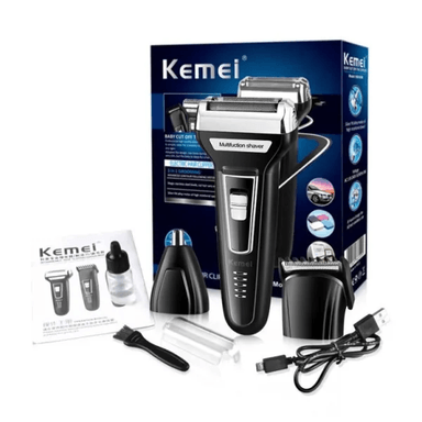 AFEITADOR KEMEI KM5560-5561 ELECTRICO KM 5560 GROOMING KIT 3EN1 P/HOMBRE