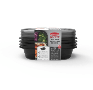 RUBBERMAID TAKEALONGS 3 DIVISIONES PACK X 4