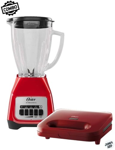 COMBO OSTER LICUADORA BLSTKAG RPB + SANGUCHERA CKSTSM2885R