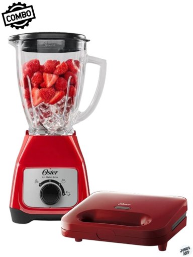 COMBO OSTER LICUADORA BLSTKAG RRD + SANGUCHERA CKSTSM2885R