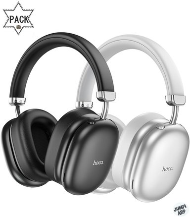 PACK 2 AUDÍFONOS HOCO OVER-EAR INALÁMBRICO W35 N-B BLUETOOTH - 1