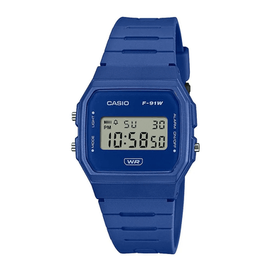 RELOJ CASIO UNISEX DIGITAL F-91WB-2A1DF AZUL