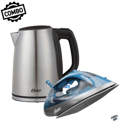 COMBO OSTER HERVIDOR BVSTKT673SS + PLANCHA GCSTBS6052