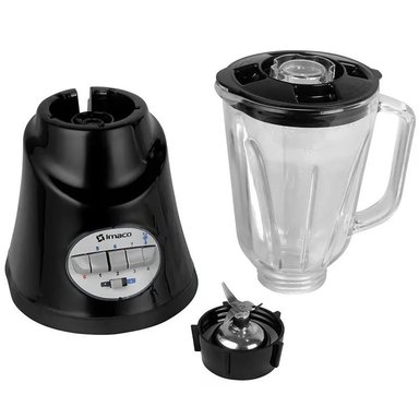 LICUADORA IMACO BL8155N 8 VELOCIDADES VASO VIDRIO 500 WATTS - NEGRO - 3