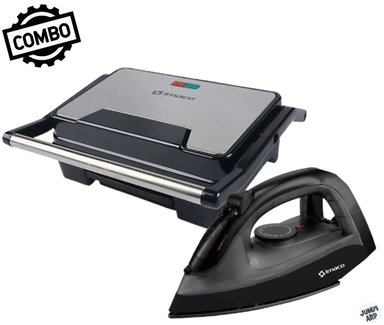 COMBO IMACO MINI GRILL PANINI IG2314 + PLANCHA A VAPOR ETA 600N