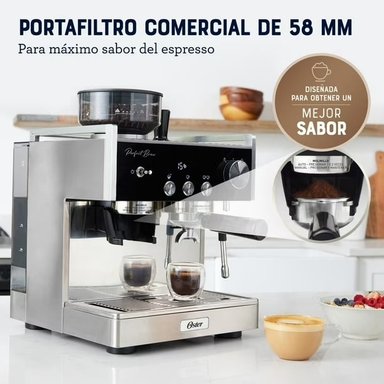 OSTER BVSTEM7400 CAFETERA AUTOMATICA ESPRESSO BARISTA MOLINILLO 2,8L - 3