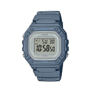 RELOJ CASIO RESINA W-218HC-2AV UNISEX AZUL