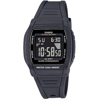 RELOJ CASIO ILLUMINATOR DIGITAL W-201-1BV UNISEX - 1