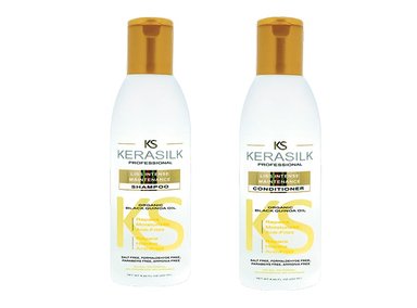 SET POST ALISADOS KERASILK PROFESSIONAL SHAMPOO + ACONDICIONADOR LISS INTENSE - 1