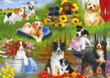 ROMPECABEZAS GIBSONS CACHORROS DIVERTIDOS 500P - 2