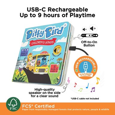 LIBRO INFANTIL CANCIONES INFANTILES (INGLÉS) MUSICAL DITTY BIRD - 3