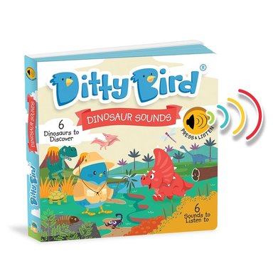 LIBRO INFANTIL SONIDOS DE DINOSAURIOS (INGLÉS) MUSICAL DITTY BIRD