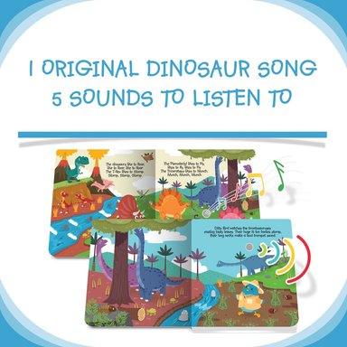 LIBRO INFANTIL SONIDOS DE DINOSAURIOS (INGLÉS) MUSICAL DITTY BIRD - 3