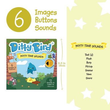 LIBRO INFANTIL SONIDOS A LA HORA DE IR AL BAÑO (INGLÉS) MUSICAL DITTY BIRD - 2