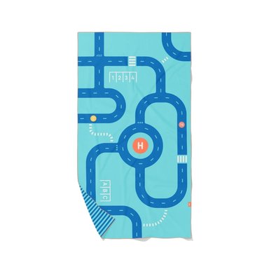TOALLA PLAYA QUUT PISTAS MULTICOLOR JUEGO TAMAÑO L - 1