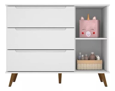 COMODA MELINDA BLANCO MUEBLES GADUI - 2