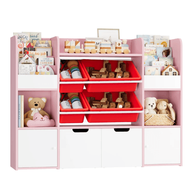 ESTANTE MUEBLES GAUDI MULTICOLOR ORGANIZADOR LIBRERO JUGUETERO INFANTIL AMIR