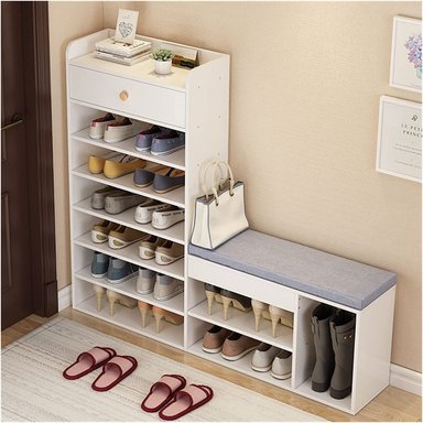 ZAPATERA MUEBLES GAUDI BLANCO GAN