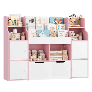 ESTANTE ORGANIZADOR LIBRERO JUGUETERO INFANTIL BRANDY ROSA MUEBLES GAUDI