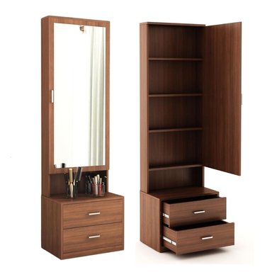 TOCADOR CON ESPEJO SAMI CARAMELO MUEBLES GAUDI