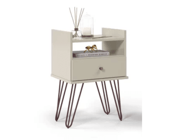 VELADOR NORKA 1 CAJÓN BLANCO MUEBLES GAUDI