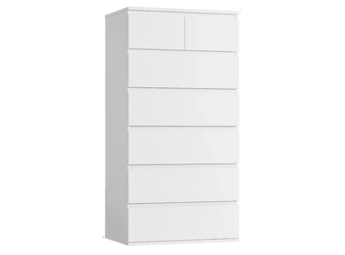 COMODA MUEBLES GAUDI LUCERO 7 CAJONES BLANCO