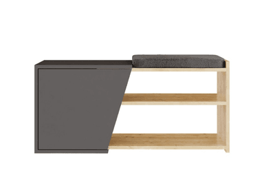 ZAPATERA ABA 8 PARES DUNA - GRIS MUEBLES GAUDI