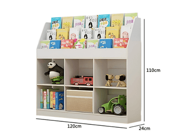 LIBRERO JUGUETERO INFANTIL POLO BLANCO MUEBLES GAUDI - 4