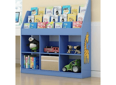 LIBRERO JUGUETERO MELMAN AZUL MUEBLES GAUDI - 2