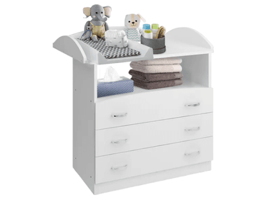 COMODA MUEBLES GAUDI CAMBIADOR DE BEBE OTTO BLANCO