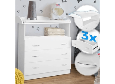 COMODA MUEBLES GAUDI CAMBIADOR DE BEBE OTTO BLANCO - 2