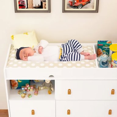 COMODA MUEBLES GAUDI CAMBIADOR DE BEBE ZIGOR BLANCO - 4