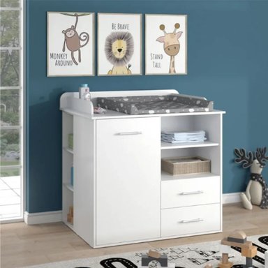 COMODA MUEBLES GAUDI CAMBIADOR DE BEBE TADEO BLANCO - 2