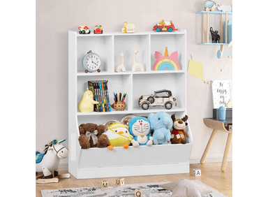 LIBRERO MUEBLES GAUDI BLANCO JUGUETERO ORGANIZADOR INFANTIL EDURNE 3 NIVELES - 2