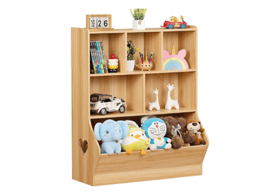 LIBRERO MUEBLES GAUDI HAYA JUGUETERO ORGANIZADOR INFANTIL EDURNE 3 NIVELES COIGUE