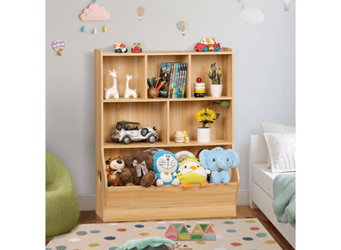 LIBRERO MUEBLES GAUDI HAYA JUGUETERO ORGANIZADOR INFANTIL EDURNE 3 NIVELES COIGUE - 2