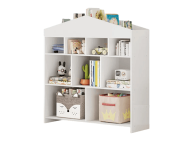 ESTANTE LIBRERO MUEBLES GAUDI BLANCO INFANTIL AKENDRA