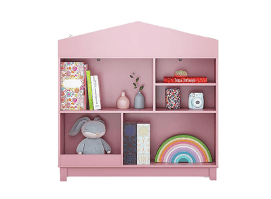 LIBRERO MUEBLES GAUDI ROSADO JUGUETERO INFANTIL CASEY