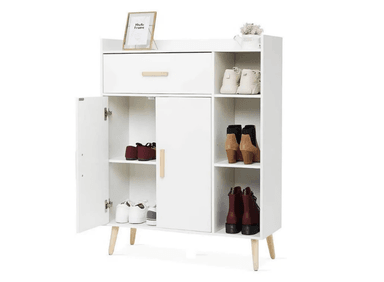 ZAPATERA MUEBLES GAUDI BLANCO VINTAGE ENZO