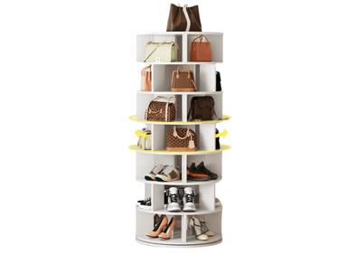 ZAPATERA MUEBLES GAUDI BLANCO GIRATORIA OPHELIA