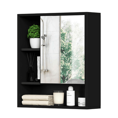 GABINETE MUEBLES GAUDI NEGRO BAÑO AUGUST