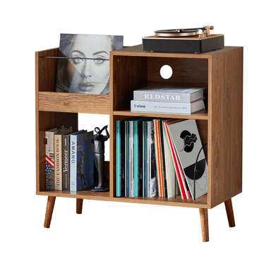 MUEBLE ESTANTE TOCADISCO PRAGA CARAMELO MUEBLES GAUDI