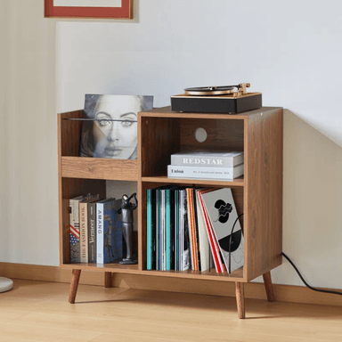 MUEBLE ESTANTE TOCADISCO PRAGA CARAMELO MUEBLES GAUDI - 2