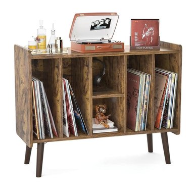 MUEBLE ESTANTE TOCADISCO RULLY CARAMELO MUEBLES GAUDI