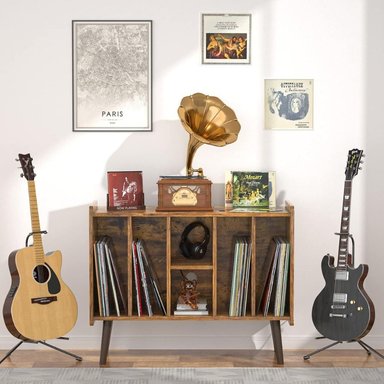 MUEBLE ESTANTE TOCADISCO RULLY CARAMELO MUEBLES GAUDI - 2