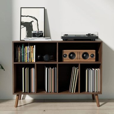 MUEBLE ESTANTE TOCADISCO FREYA CARAMELO MUEBLES GAUDI - 4